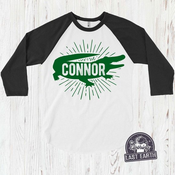Alligator Shirt Kids Personalized Birthday Gifts for Boys Girls Animal Party - Picture 1 of 2